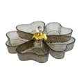 thumbnail image 2 of Luzkey Divided Serving Dish 5 Grids Party Table Centerpiece without Lid Rotatable Snack Platter Divided Snack Plate for Candy Cookies Gray, 2 of 8