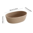 thumbnail image 2 of Cotton Rope Baskets Toy Storage Bins Decorative Baskets for Storage Towel Baskets for Bathroom Rope Storage Basket Woven Baskets for Storage Book Soft Basket,11.8x6.7x3.5inches, 2 of 6