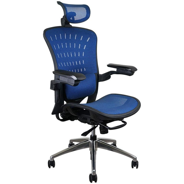 Kelay Mesh Office Chair - Ergonomic Desk Accessories for Work - Fully  Adjustable Head Rest, Seat, Height, Tilt Tension, Armrest, Lumbar  Pillow-Swivel Seat with Back and Posture Support Systems 