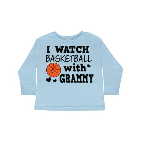 

Inktastic I Watch Basketball with Grammy Gift Toddler Boy Girl Long Sleeve T-Shirt