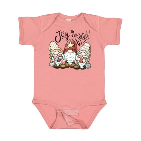 

Inktastic Joy to the World Christmas Gnomes Gift Baby Boy or Baby Girl Bodysuit