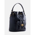 thumbnail image 2 of Free Assembly Women's Faux Leather Drawstring Handbag, Black, 2 of 6