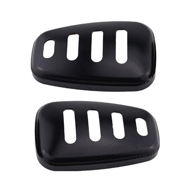 2 piezas de cubierta de luz de señal de motocicleta para Scrambler 800 18-21 Negro Zulema Cubierta de señal de giro