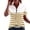 Hot Pink, variant on Kezqiaxn Womens Plus Size Tops Striped Short Sleeve Collared Work Shirts with Zipper Business Dressy Work Blouses