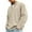 Khaki, variant on Mens Corduroy Sweatshirt Casual Stand Collar Quarter Zip Pullover Fall Ribbed Long Sleeve Sweaters Thermal Sweatshirts
