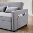 thumbnail image 6 of DEALTOPS Sleeper Sofa Bed, 54" Modern Sofa Couch 3 in 1 Convertible Pull Out Bed Loveseat For Living Room - Gray, 6 of 8