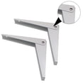 thumbnail image 1 of ORDDIART 2Set Hidden Installation White Shelf Brackets for Home Use and DIY Projects Wall Brackets 10 Inch, 1 of 8