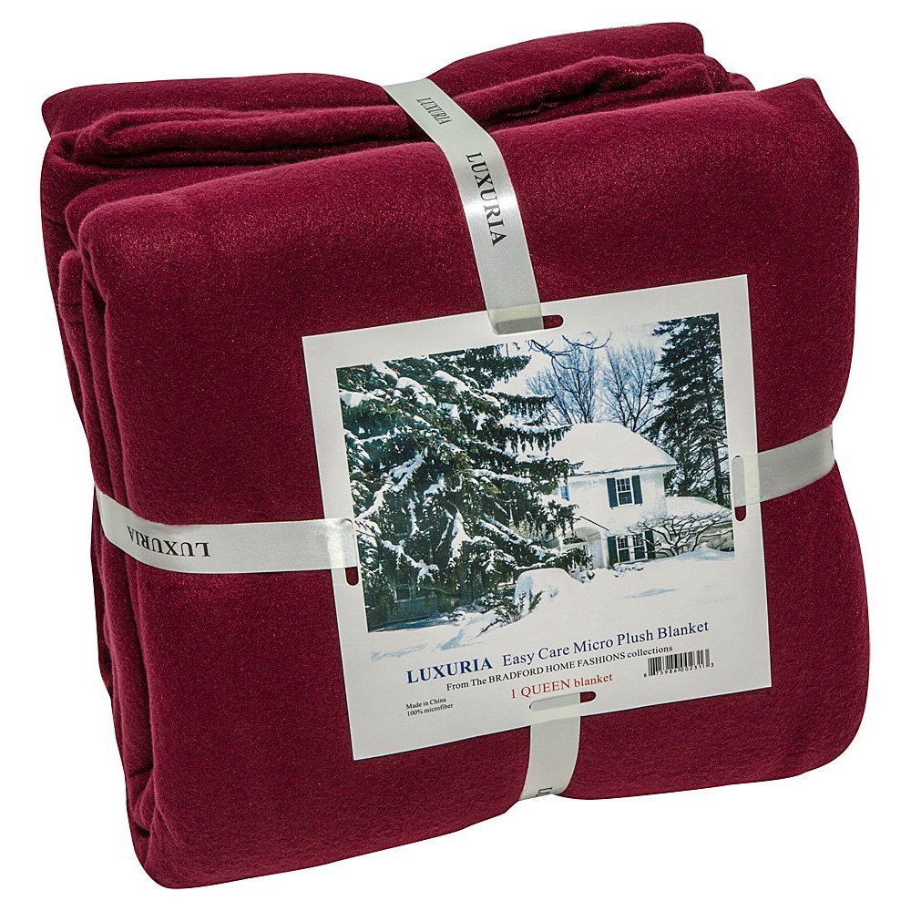 LUXURIA Micro KING Blanket , BURGUNDY