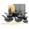 thumbnail image 1 of Ecolution Juego de utensilios de cocina antiadherentes de cerámica de fácil limpieza, juego de ollas y sartenes de cocina aptos para lavavajillas, mango de agarre cómodo, calentamiento uniforme, máxim, 1 of 5
