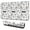 White Cow Moo, variant on Long Mouse Pads for Desk,White Cow Strawberry Heart Pattern Desk Mats on Top Of Desks, Desk Mouse Pad Extra Large with 3mm Non-Slip Base and Stitched Edge for Gaming,Office,Work,Home 31.5"x11.8"