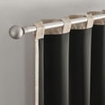 thumbnail image 5 of Sun Zero Lucille 2-pack Vintage Ogee Magnetic Closure 100% Blackout Back Tab/Rod Pocket Curtain Panel Pair, 40"W x 84"L, Dusty Terracotta, 5 of 10
