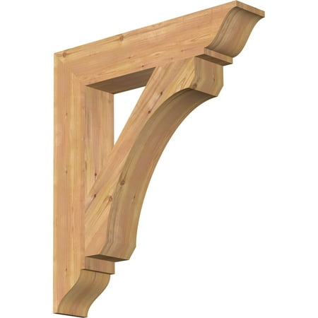 

Ekena Millwork 5 1/2 W x 30 D x 34 H Legacy Traditional Smooth Bracket Western Red Cedar