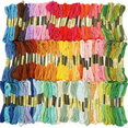 Assorted Crafts Pack: 200 Colored Cotton Cross Stitch Embroidery Sewing ...