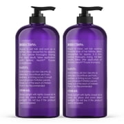 BOTANIC HEARTH Purple Shampoo and Conditioner Set - for All Shades of Blonde, Silver and Gray Hair - Enhances Highlights - Sulfate Free, Paraben Free, 16 fl oz each