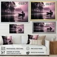 thumbnail image 4 of Designart "The Lake Fishing At wall art I" Sports Floater Framed Wall Art Print, 4 of 7