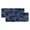 Dark Blue, variant on Navy Blue Marble Valances for Windows, Modern Golden Geometric Abstract Light Filtering Kitchen Curtains, Rod Pocket Window Valance Curtains for Living Room Bedroom, 54" W x 18" L, 2 Panels