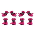 thumbnail image 1 of Zapatos antideslizantes para mascotas Methold 4 Uds. botas de lluvia impermeables rosa roja 3, 1 of 6