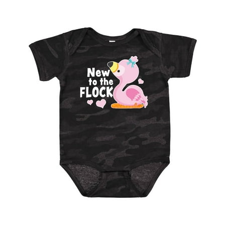 

Inktastic New to the Flock Cute Baby Flamingo Gift Baby Boy or Baby Girl Bodysuit