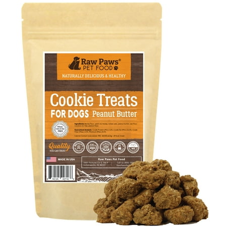 Puppy Paw Pin (Eager Paws All-Natural Peanut Butter Dog Cookies, 5-ounce - Made in USA Only - Wheat Free Treats for Dogs - No Corn or Soy Free - Perfect Snacks for Puppies)