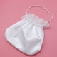 thumbnail image 4 of KAKOWELY Bolso de mano blanco de satén para dama de honor, decorado con flores (perla de flor), 4 of 4