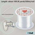 thumbnail image 2 of 2 Rolls Fishing Thread Nylon Wire Clear 0.2mm Diameter 109.36 Yards (100m) per Roll for Fishing Crafting and Projects 2 Rolls per Set, 2 of 5