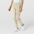 thumbnail image 4 of Wink W123 Women's Comfort Waist Cargo Jogger Scrub Pant Tall, Khaki, M Womens, 4 of 6