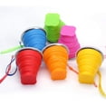 thumbnail image 2 of 1Pac Outdoor Portable Foldable Mug Foldable Mug Silicone Foldable Expandable Drinking Mug Mug Suitable for Hiking with Lid Dustproof Outdoor Gargle Carry-On Cups, 2 of 9