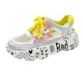 thumbnail image 1 of Zapatos vulcanizados de malla transpirable para mujer, novedad de verano 2023, zapatillas huecas de colores mezclados, zapatillas de plataforma para mujer, zapatos para mujer 39 Gao Jinjia LED, 1 of 2