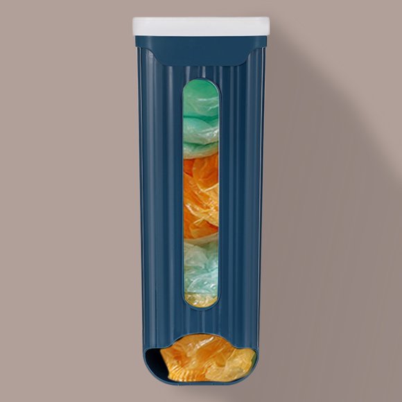 Kitchen Wall Mounted No Punched Rectangular Shopping Bag Storage With Lid Food Container Click And Carry Pantry Storage Container Kitchen Pantry Storage Chips Organizer for Pantry Glass Pantry Storage