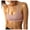 Light Pink, variant on Women V Neck Sports Bras Crisscross Adjustable Strappy Wirefree Padded Low Impact Yoga Gym Bra Workout Crop Tops Light Pink S
