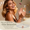 thumbnail image 5 of 30th Birthday Gifts for Women Silver Ring Bracelet Birthday Gifts for Mom Daughter Grandma Sister Friends Coworker, 5 of 7