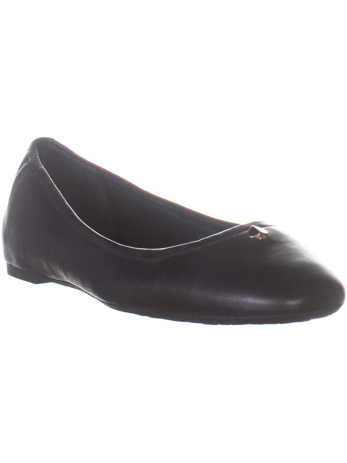 Womens Kate Spade New York Kora Ballet Flats, Black Leather 