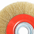 thumbnail image 6 of 3Pcs 8 Inch 200mm Steel Flat Wire Wheel Brush with 30Pcs Adaptor Rings for Bench Grinder Polish, 6 of 7