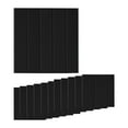 thumbnail image 2 of 12 Uds. Pegatinas de azulejos, pegatinas de pared, decoración del hogar, tableros de insonorización de alto rendimiento, paneles absorbentes de sonido Negro, 2 of 8