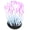 Purple, variant on BIMZUC Vivid Artificial Coral Plant Ornament for Aquarium, Glowing Sea Anemone Underwater Fish Tank Decor, Luminous Silicone Aquatic Plant, Small, Orange