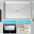 thumbnail image 4 of 33 Inch Kitchen Sink, Undermount Stainless Steel Sink 33" x 22", Under-Counter Workstation Sink for Kitchen, 16 Gauge Stainless Steel Deep Single Bowl Sink, 4 of 6