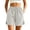 Beige, variant on Cmfcve Women's Shorts Cotton Linen Casual Drawstring High Waist Shorts Floral Embroidery Loose Fit Summer Shorts with Pockets