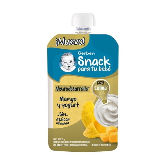 Pouch NESTLE Gerber mango y yogurt 95 g