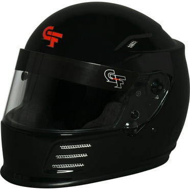 G-FORCE 13004MEDBK Helmet - Revo - Full Face - Snell SA2020 Black - Medium