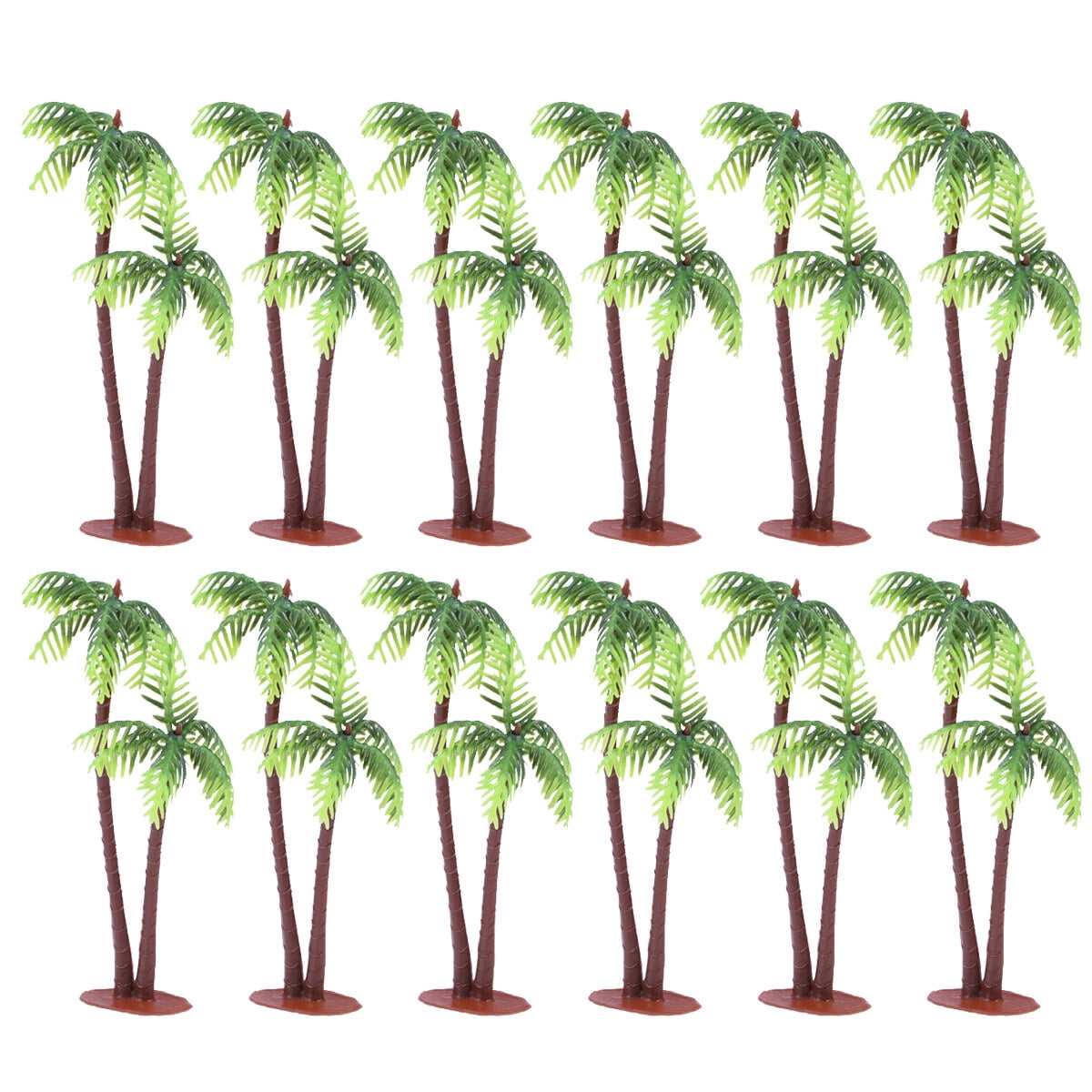 36pcs Simulation Mini Coconut Tree Plastic Coconut Palm Decor Layout ...