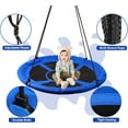 thumbnail image 3 of Flying Saucer Tree Swing, 40'' Waterproof Round Swing for Kids, 500lb Capacity, Outdoor Yard Swings Adults Playground Backyard Patio, Blue, 3 of 9