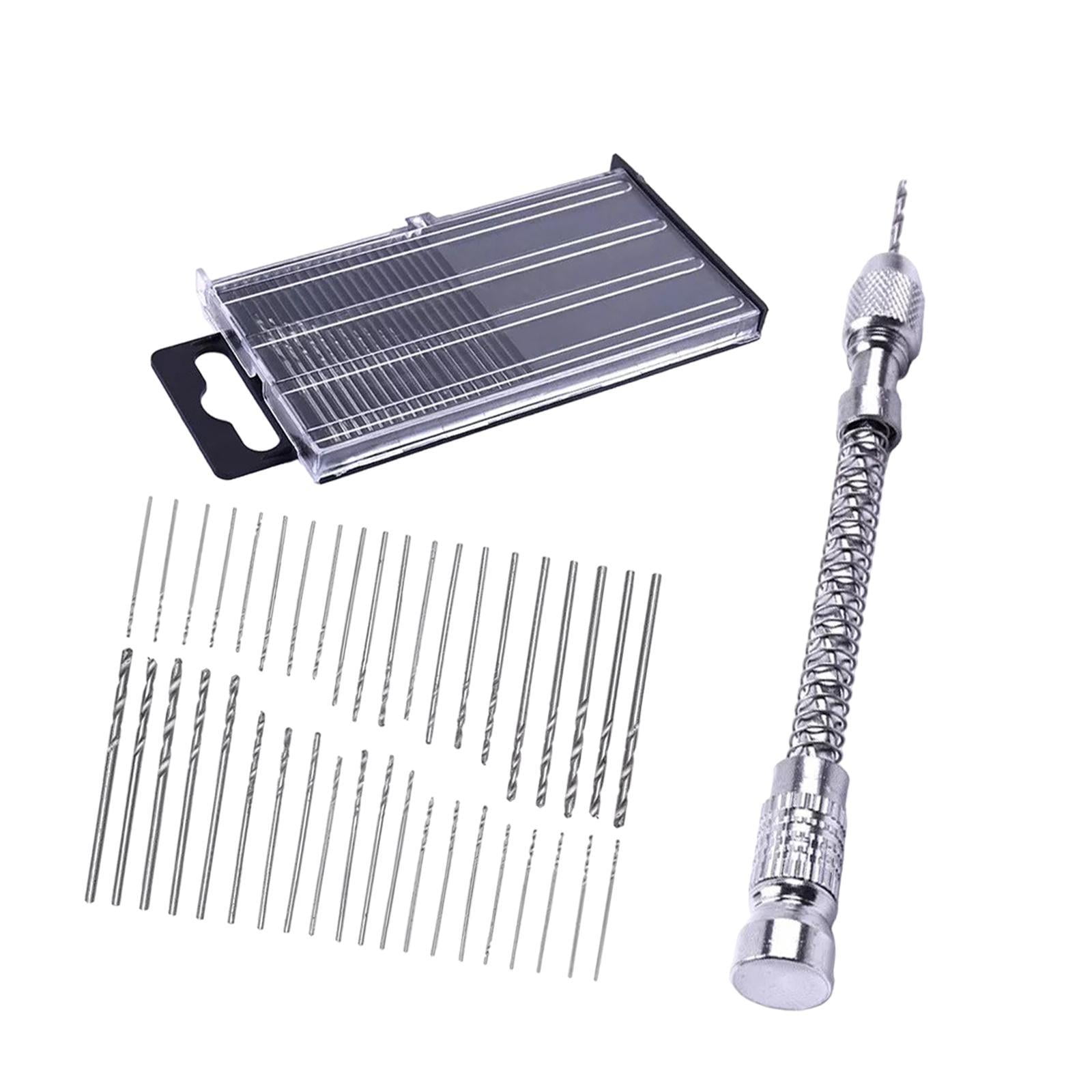 Dualoai Micro Screw Extractor Hand Drill Portable Accessories for 0.3 to 1.6mm Drill DIY