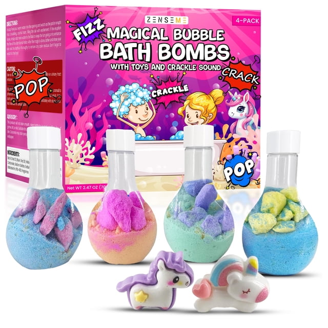 Set de bombas de baño en polvo ZenSeme Kids con 12 miniunicornios