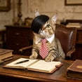 thumbnail image 5 of Pet Wig with Ties Funny Hairpiece Bowtie for Cats Dogs Party Photo Prop,Red, 5 of 6