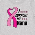 thumbnail image 4 of Inktastic Breast Cancer Awareness I Support My Nana with Pink Ribbon Boys or Girls Baby T-Shirt, 4 of 5