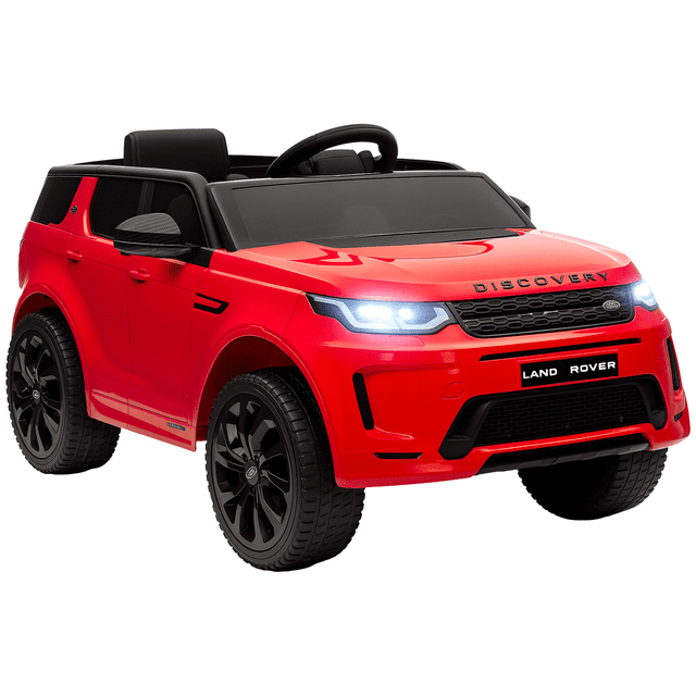 Qaba 12V Land Rover Licensed Kids Electric RC Car, Toddler Ride on Toys Gift, Red