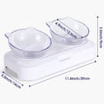 thumbnail image 2 of Bols Double pour Chat, Bols pour Chat Inclinés à 15° Bol d'Alimentation pour Chat Bol Surélevé Bol Surélevé pour Chat avec Support pour Chats et Chiens, 2 of 7
