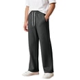 thumbnail image 5 of LRen Uniform Pants for Girls Wide Leg High Waisted with Pocket School Uniform Trousers Back To School Clothes for Teen Girls,GY1,7-8 Years, 5 of 7