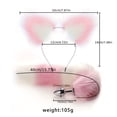 thumbnail image 2 of 2pcs Set Sexy Anal Plug Toy, Fox Tail Design Sex Toys For Orgasm Pleasure For Men Women Couple, 2 of 4