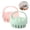 PINK AND GREEN, variant on CALIYI Scalp Massager Shampoo Brush, Scalp Scrubber with Soft Silicone Bristles, Scalp Exfoliator for Dandruff Removal, Scalp Massager for Hair Growth, Wet Dry Hair Brush for Scalp Care, Green